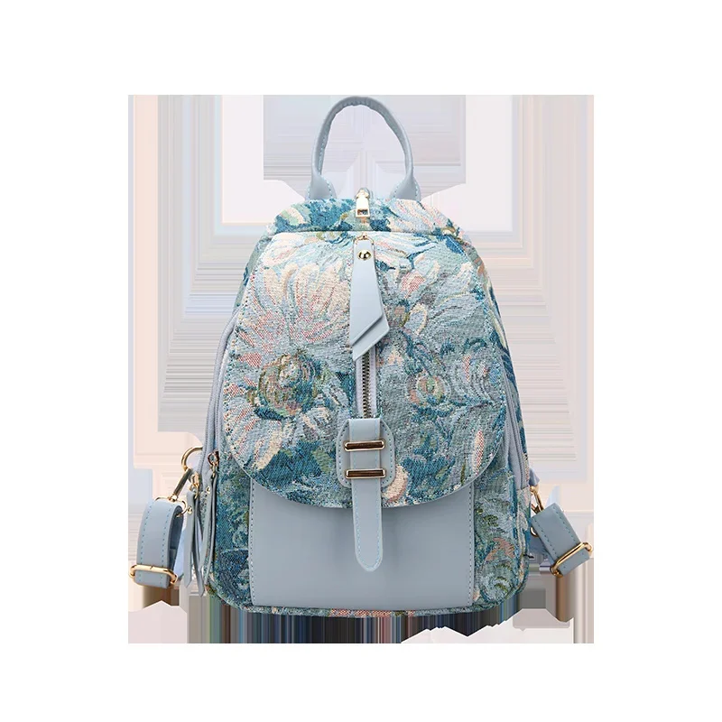 

Luxury Designer 2023 Women Backpack Flower Pattern Female Fashion Shoulder Bags School Backpacks Bag for Teenage Girls Purses
