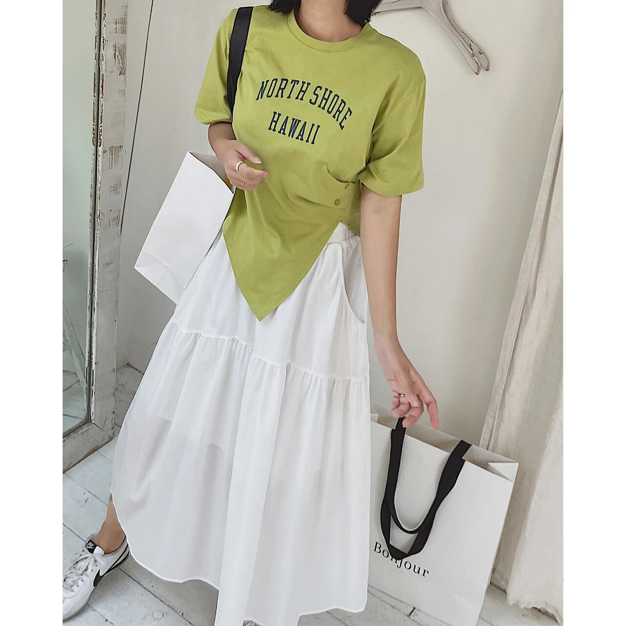 

2022 Y2k Top Women Split Hem T-shirt Clothes Shirt Blouses Fashion Summer Anime Korean Oem Vintage Emo Graphic Tunics Tee Print