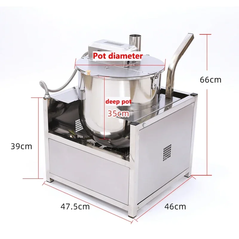 Hot Sale Popcorn Maker Electromagnetic Heating Commercial Gas Popcorn Maker Electric Heating Machine