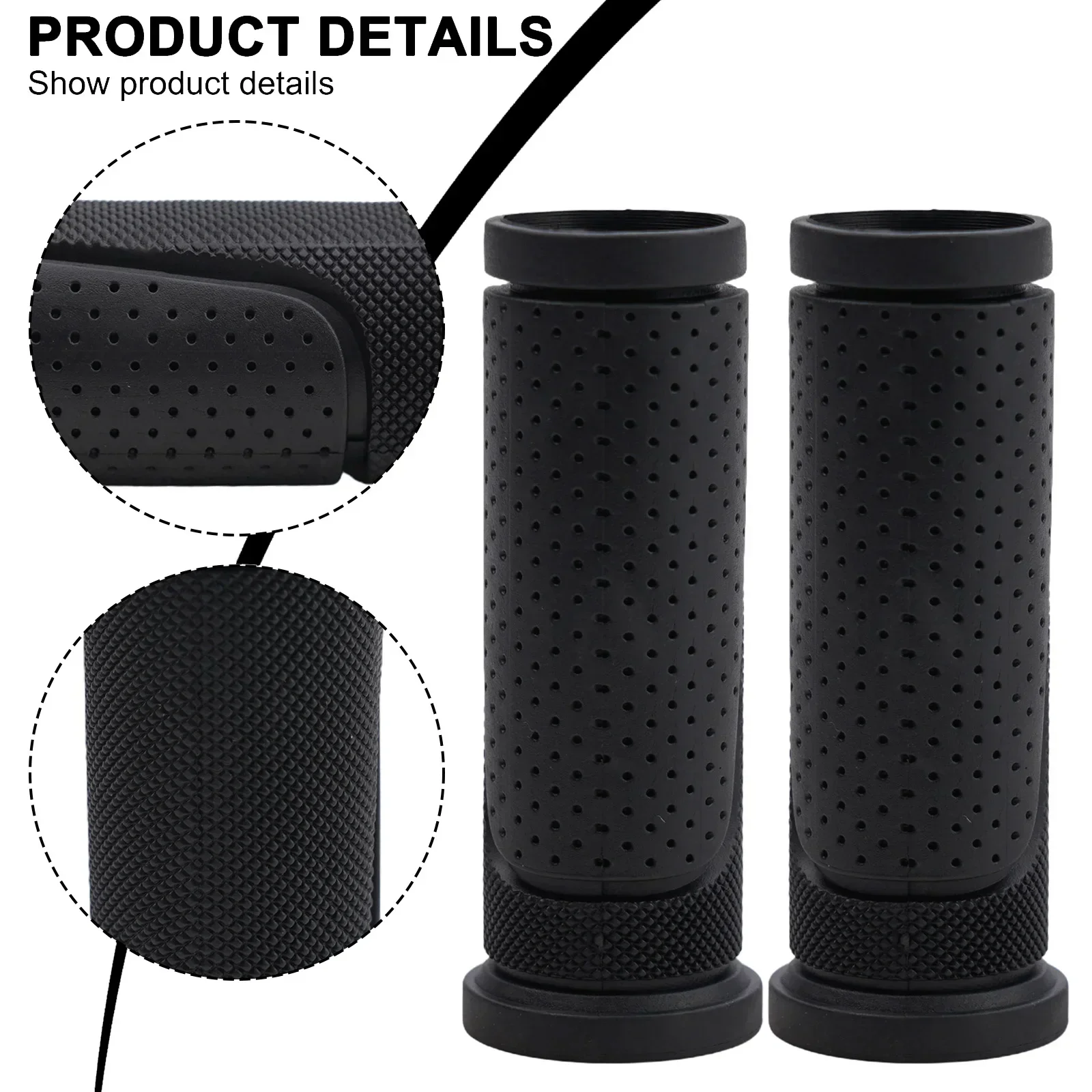 Bike Grips TPR Rubber Anti-skid Ahock Absorption Handlebar Grips Glove Long/Short 125/90mm Handle Cover