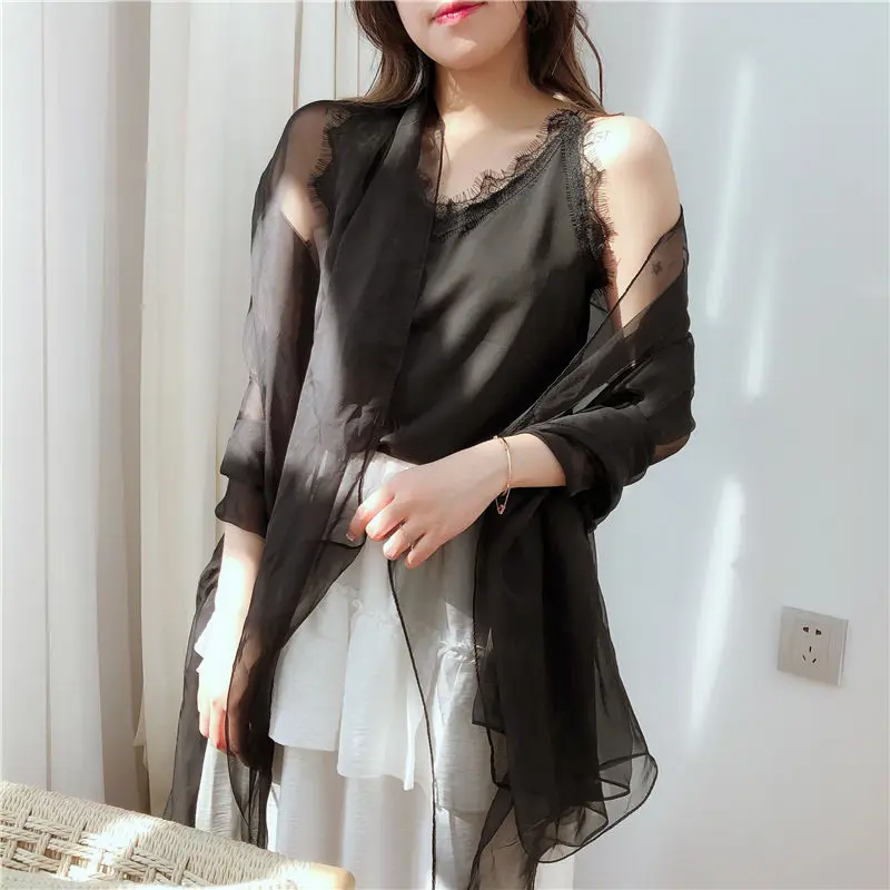 Wedding Shawl Ivory Black White Bridal Bolero Shrugs 120*200CM