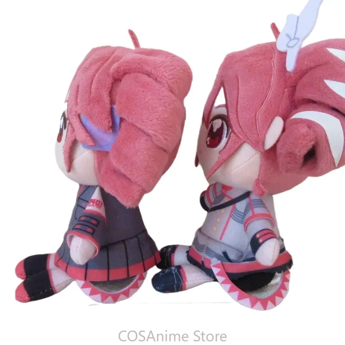 20CM Anime Kasane Teto Plush Doll Idol Figure Clothes Dress Up Doll Cute Soft Cotton Body Outfit Plushie Plait Birthday Gift