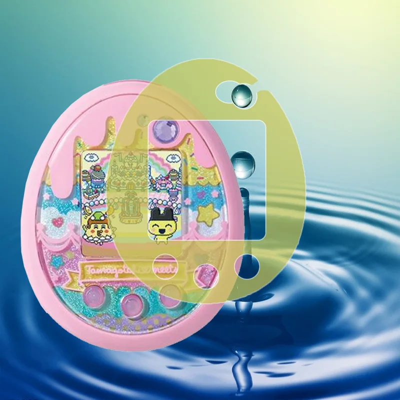 5PCS Electronic Virtual Digital Pet Game Machine Protection Film Gold TPU Protective Soft Film For Tamagotchis Pix/Meets/Sweets 3