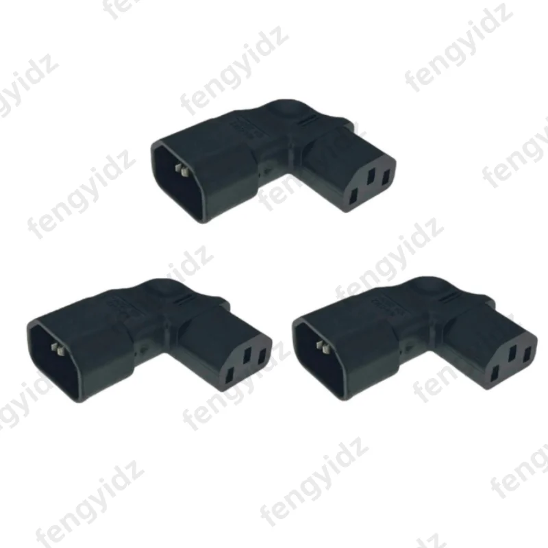 Angled IEC 320 C14 to C13 AC Adapter Converter