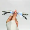 6PCS High Hardness Anti-blue High Quality Reading Glasses Ultra Light Far Sight Goggle To +4.0 Unisex Eye Protection Glasses 2