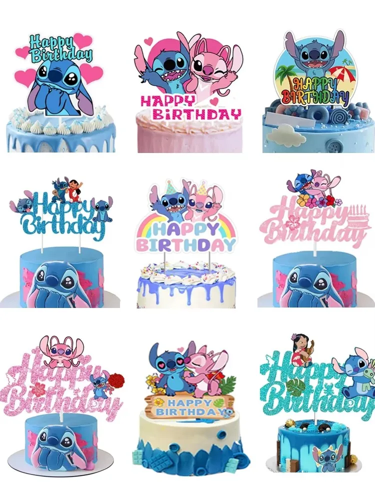 Lilo & Stitch Taart Toppers - Set van 1/25 stuks