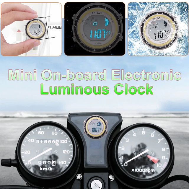 Mini horloge pour Moto, montre collable pour Moto, horloge numérique avec  chronomètre, étanche, nouveau - Historique des prix et avis, Vendeur  AliExpress - Forest Autos Specialty Store