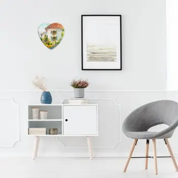 Cornice per foto Amore Tela a olio a forma di cuore Tavolo da pittura in legno vuoto Addensare Tavolo da disegno in cotone Pittore