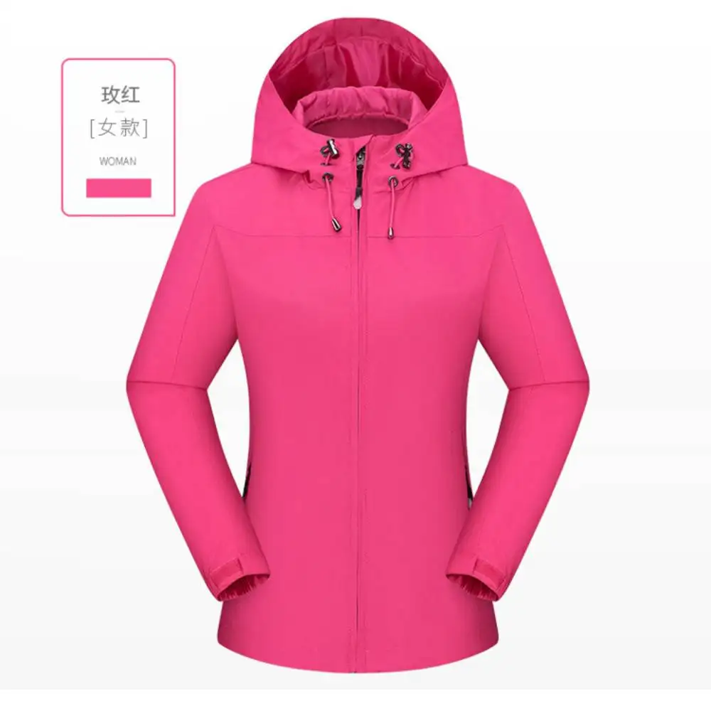 Women Jackets Trendy Lightweight Shell Camping Windproof Hooded Outwear Girl's Skiing Sportwear Lady Waterproof Windbreaker Coat - 3