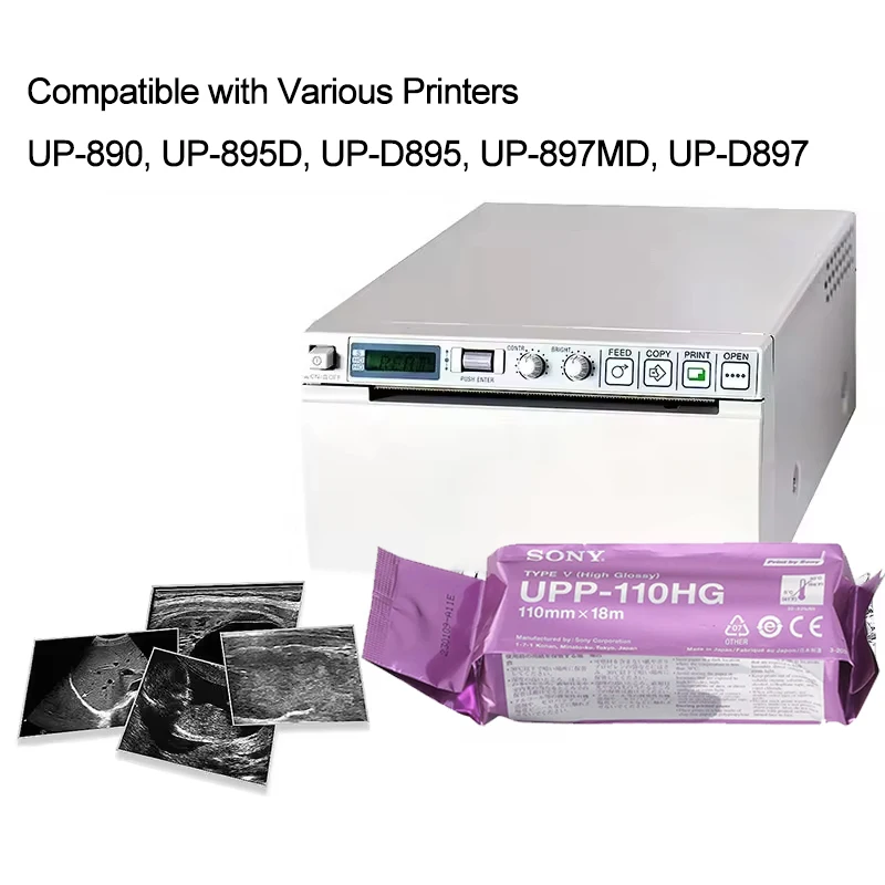 UPP-110HG Compatible Ultrasound Printing Paper Thermal Paper High Glossy Media Video Imaging For Sony Printing Paper