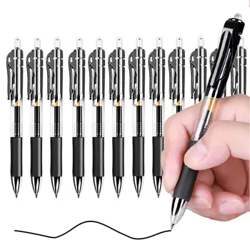 Retractable 0.5mm Black Ink Gel Pens Colored Aesthetic Stationery Pen Supplies Ballpoint & Office Pencils Writing School 1