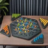 New Triangle Chain Rubber Band Chess Desktop Puzzle Game, Family Parent-child Interaction Game, Exercise Logic Puzzle Baby Toys 6