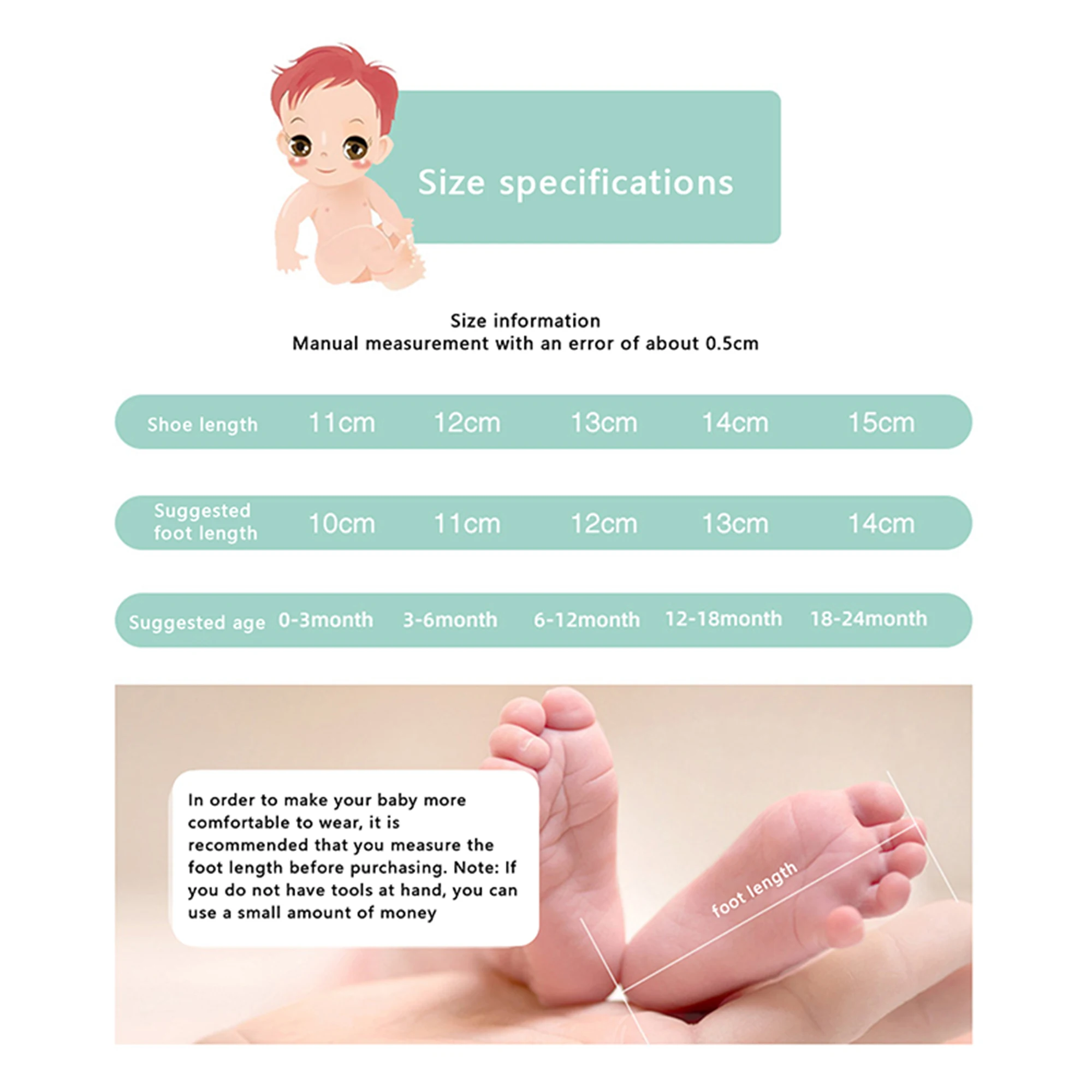 Description Picture 2 of itemToddler Prewalker Flat Shoes, Anti-skid and Wear Resistant Sandals, Ideal Gifts to Babies