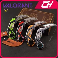 Valorant Weapon RGX 11z Pro Karambit 17cm Metal Game Peripheral Samurai Sword Melee Weapon Model Desktop Ornaments Gifts Toys 1