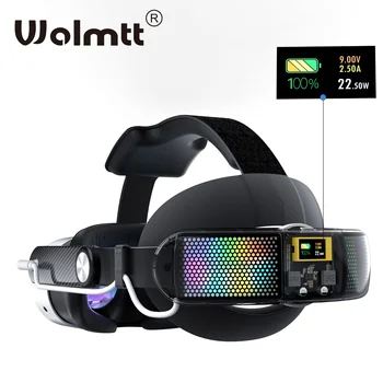 WOLMTT 10000mAh Battery Head Strap for Meta Quest 3/Quest 3S, 22.5w fast charging increases 6-8 hours of battery VR accessories 1