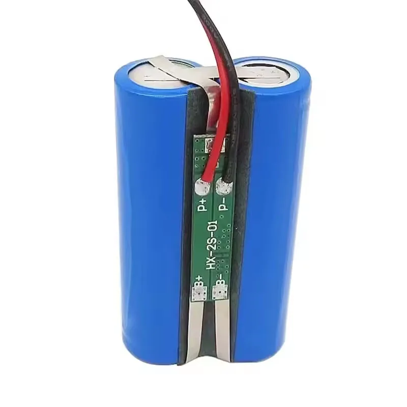 Batteria al Litio 3.7V 1S2P 7000mAh 18650, BMS Integrato, per Ventilatore/Altoparlante/Luce LED da Pesca (XH2.54-2P) - immagine 3