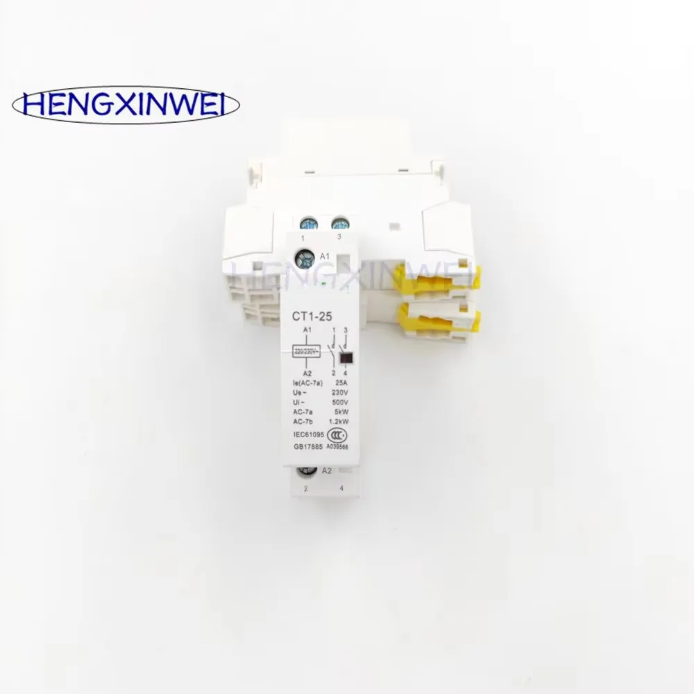 딘 레일 가정용 AC 접촉기 CT1-25 2P 10A 16A 20A 25A 220/230v 가..
