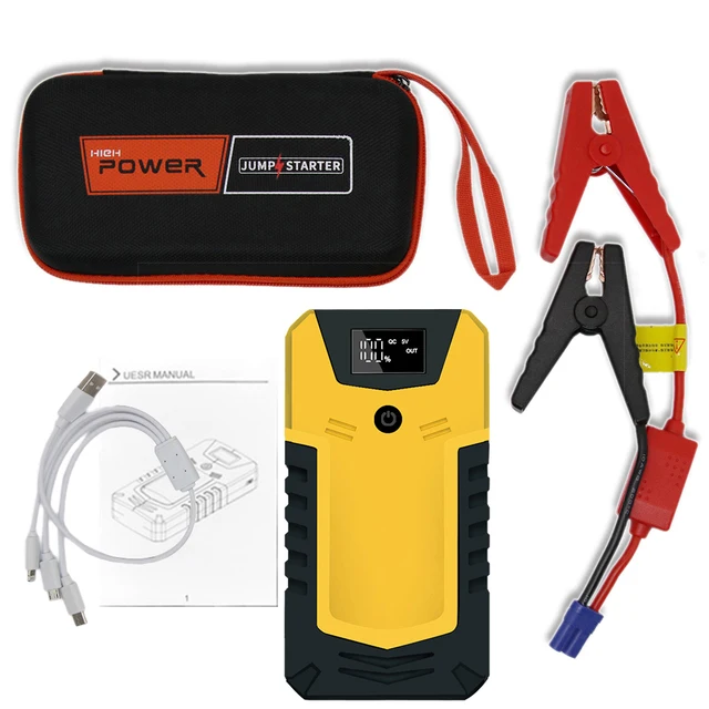 GKFLY 12000mAh Portable Car Jump Starter Power Bank Car Booster Charger