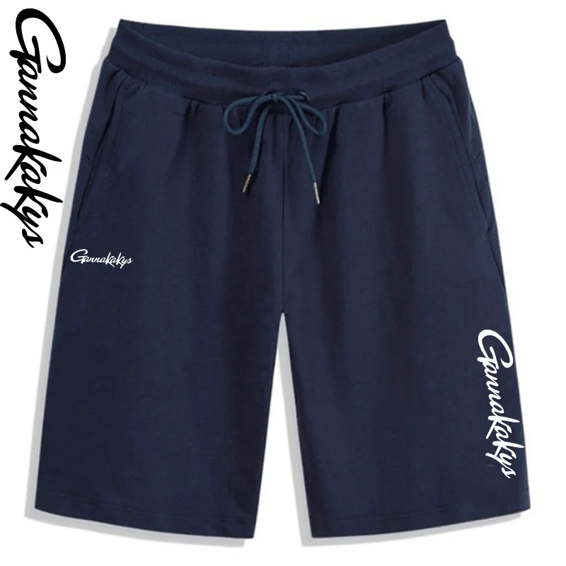 Summer Men's Fishing Pants Hiking Sports Drawstring Breathable Solid Color Shorts Fitness Breathable Running Travel Shorts