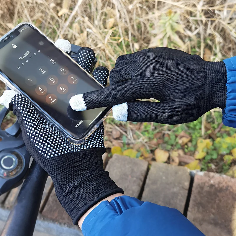 

Cycling Gloves Anti-Slip Silicone Point Bikes Bicycle Sports Gloves Outdoor UV Sun Protection Fishing Riding Motorcycle Gloves