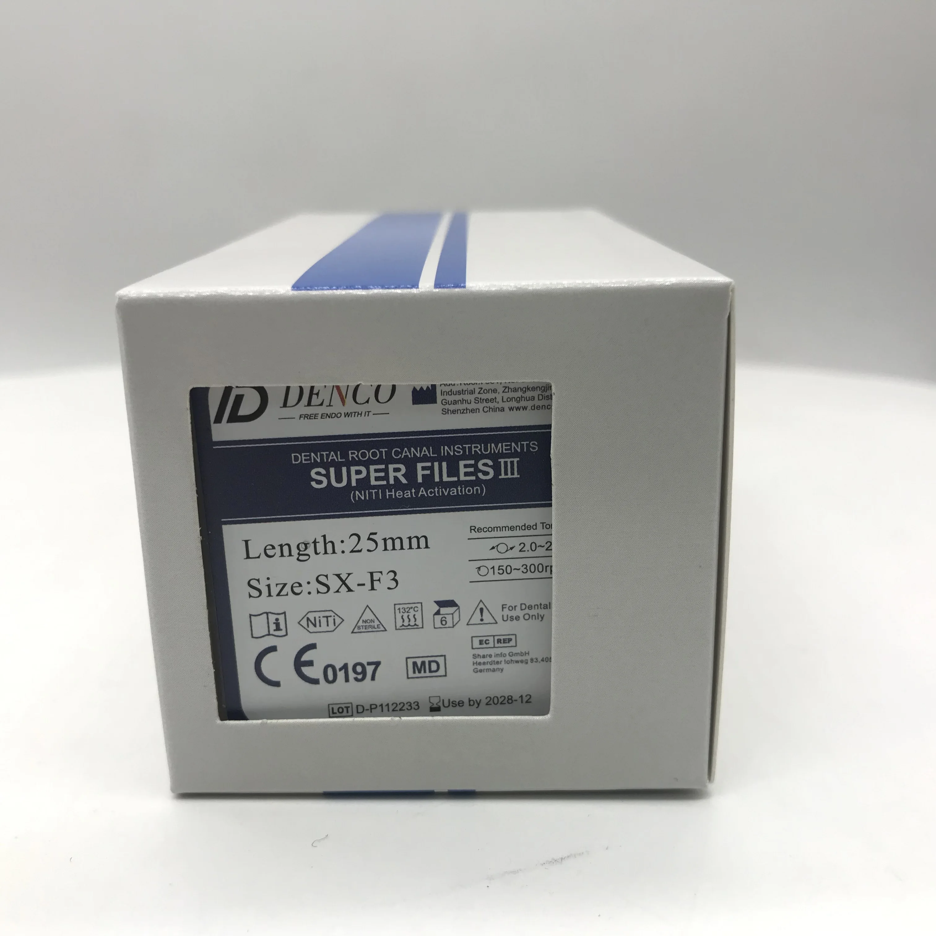 Denco Super Files III Niti Heat Activation Blue Length 25mm SX-F3 Assorted with 5 Boxes 5