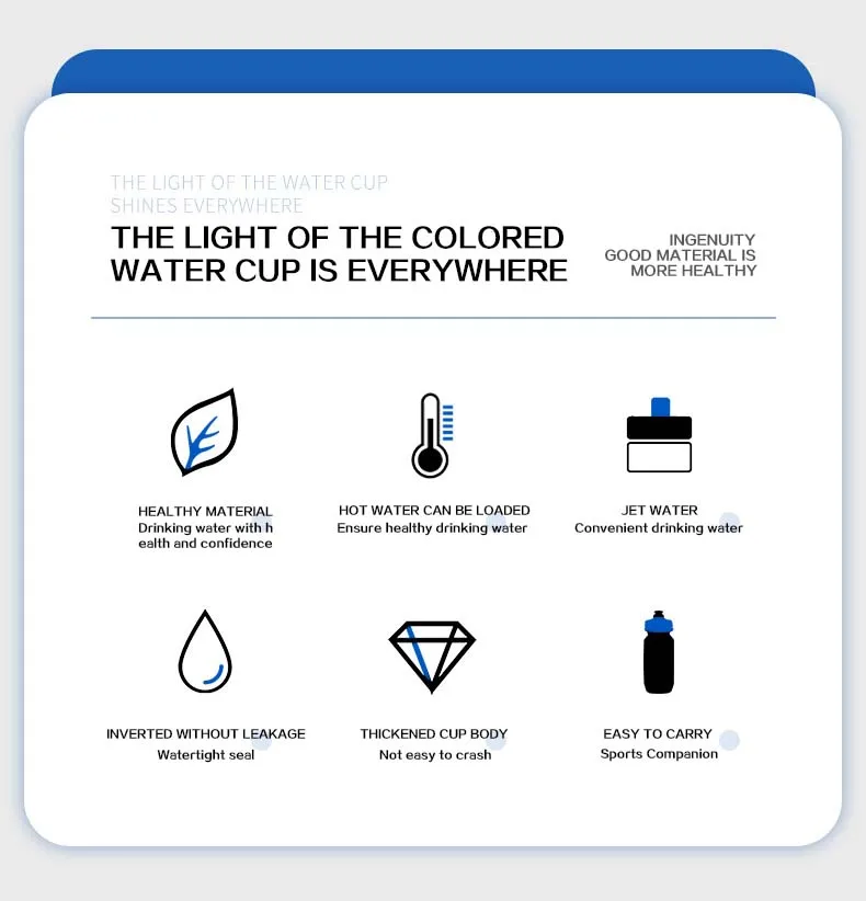 Description Picture 4 of itemBike Water Bottle 610ML/550ML PP5 Lightweight Outdoor Gym Sports Portable Cup Cycling Kettle Mountain Road Bicycle Accessories