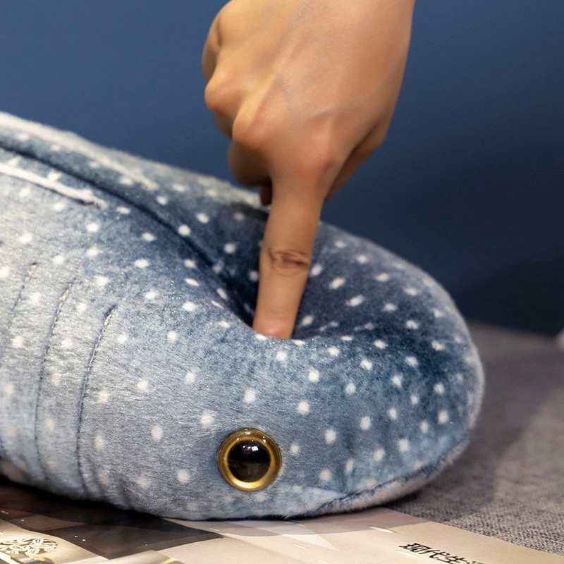 Nice Simulated Whale Shark Plush Toy Movie Stuffed Animals Cartoon Fish Doll Sea Animal Doll Long Pillow Cushion Sofa Home Decor