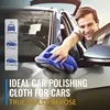 4pcs Super Soft Microfiber Suede Towel，800GSM Super Absorbent、Does not pill、Quick-Drying，Suitable for car beauty and cleaning 5