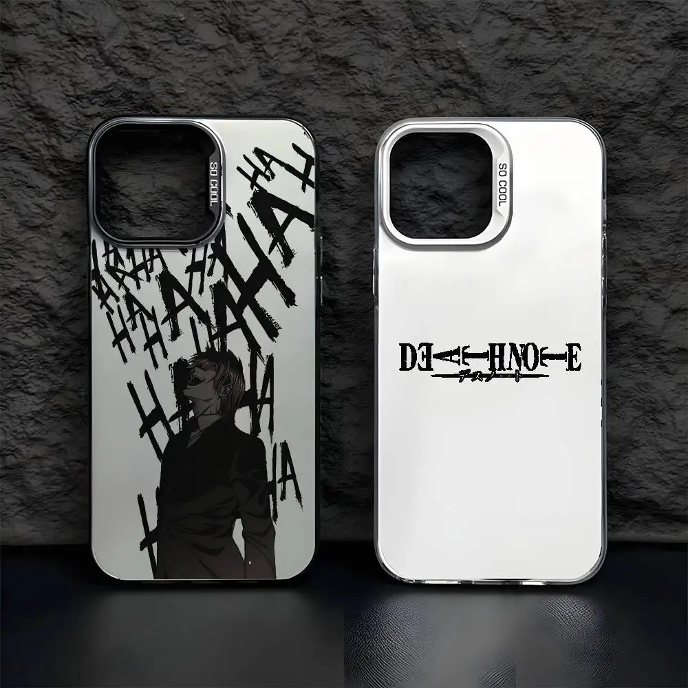 Aurora Multicolor Matte Metallic Phone Case with Light D-Death N-Note Design