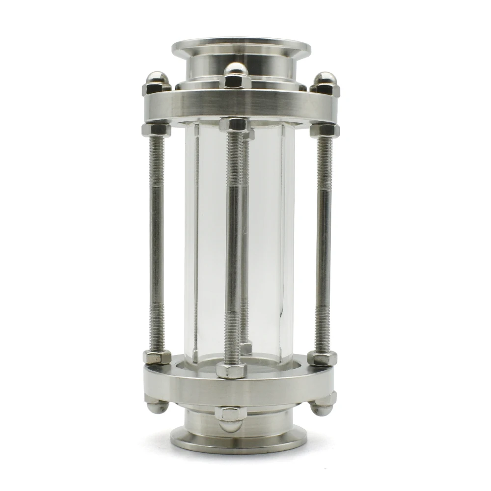 DIOPTER 3/4 "-4" PIPE SANITARY FLOW SIGHT GLAS, GESCHIKT FÜR 19-108MM PIPE DIAMETER SS304 316L EDELSTAHL HOMEMADE – Detail 5