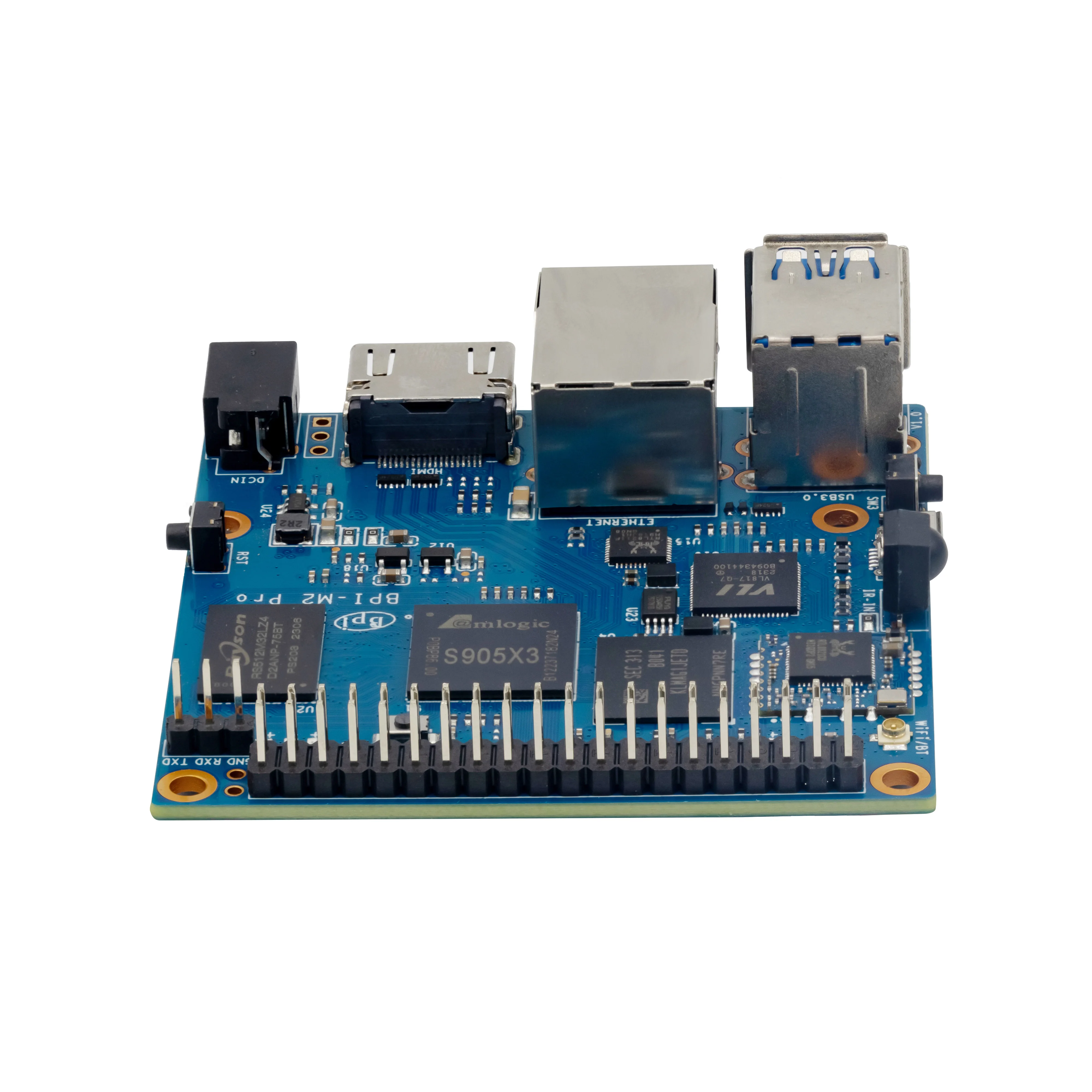 Banana pi Bpi-m2 Pro Amlogic S905x3 Quad Core Cortex-a55 Mali-g31 Placa de Demonstração 2gb Lpddr4 16gb Emmc com Wifi bt Sbc Única Placa - Imagem 5