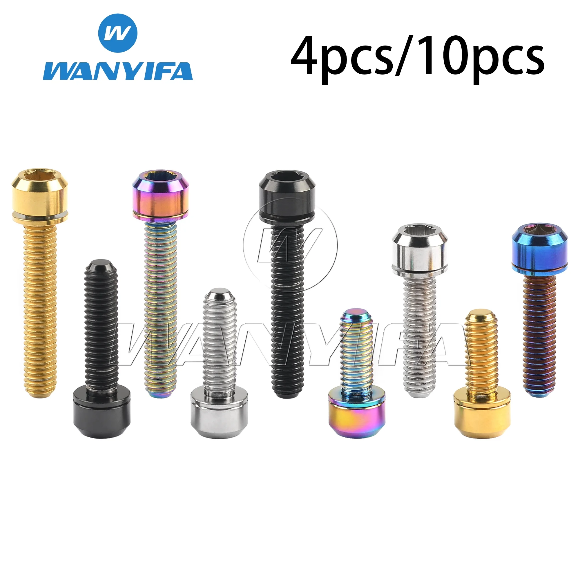 6 Pz TANKE M5 * 18 15mm Bullone Vite Con Guarnizione Per MTB - Foto 2