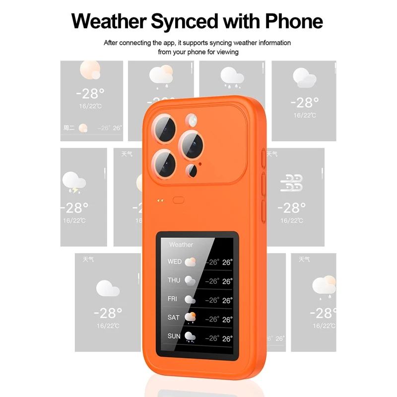 Smart Dynamic Phone Case with 3-Inch Touchscreen and Multimedia Features
