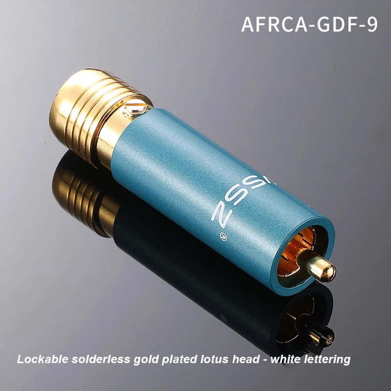 Selbstsichernder, vergoldeter Cinch-Stecker, lötfreier HiFi-Audioanschluss für AV-Kabel, Heimkino-Mixer und Verstärker – BR-109 – Detail 8