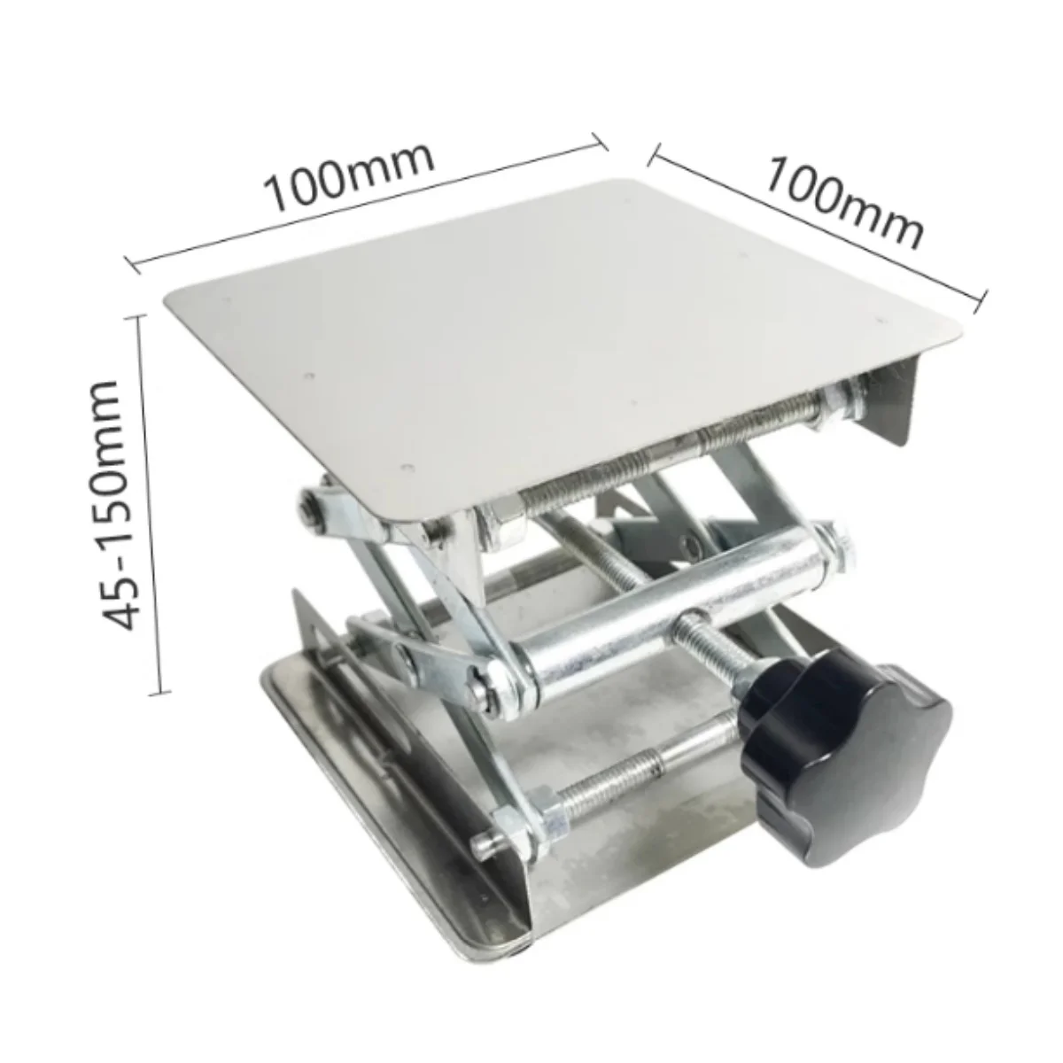 Woodworking Bench Stainless Steel Lab Support Jack Platform Lift Stand Table Expandable Lift Height Range