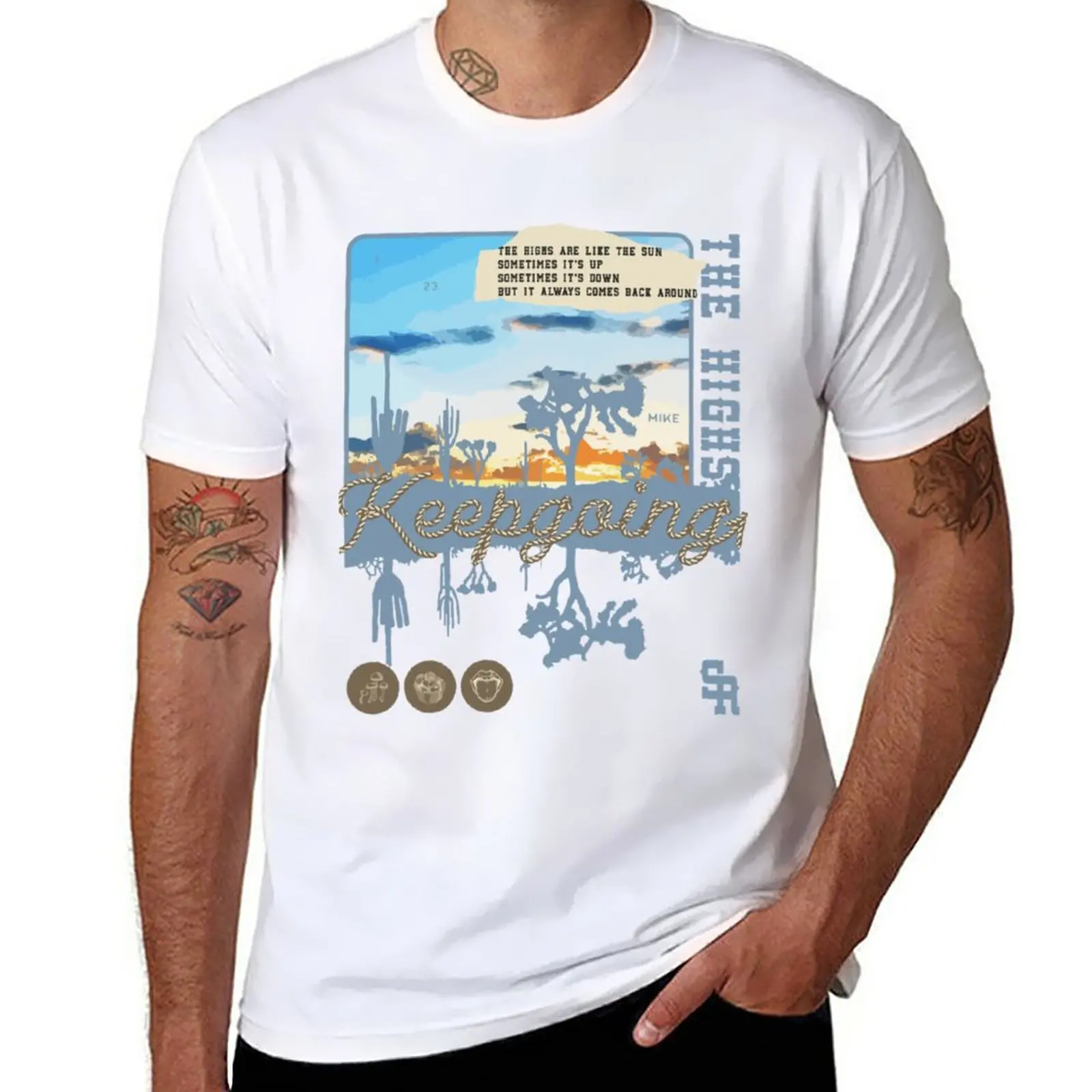 

Mike Stud Merch The Highs X Sr T-Shirt plain sweat mens champion t shirts