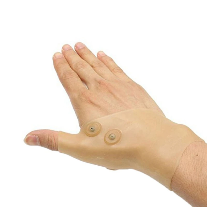 Silicone Gel Glove Protector for Carpal Tunnel Hand Magnetic Therapy Wrist Hand Thumb Support Glove Tendonitis Pain Relief