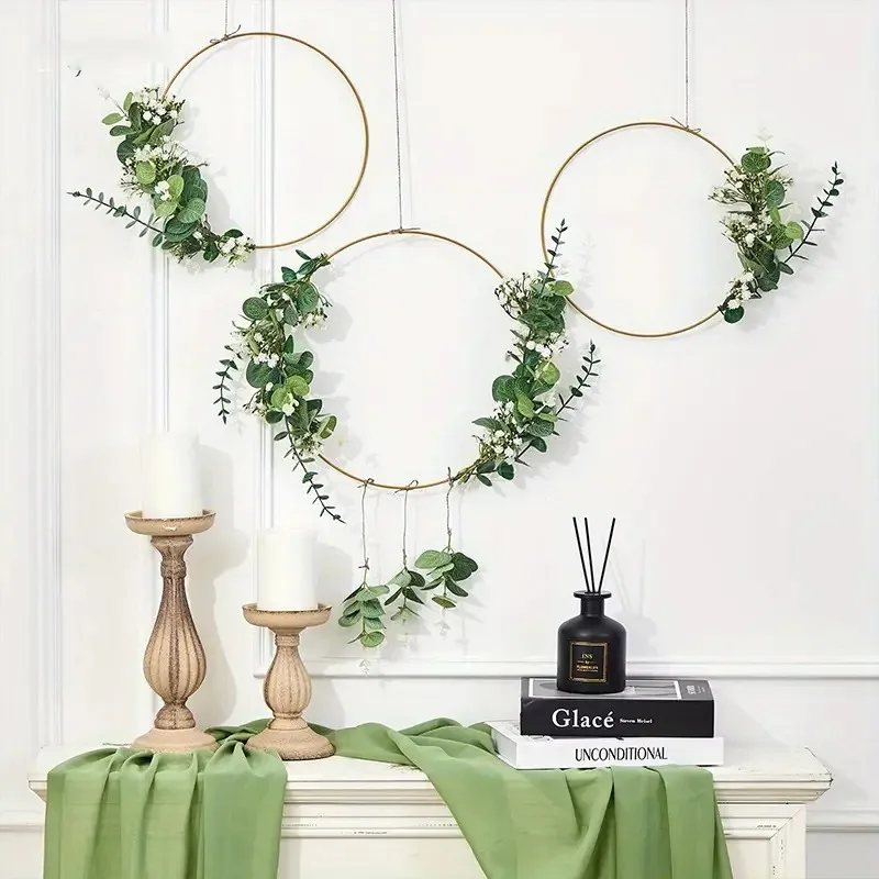 Lifelike Green Gypsophila Artificial Flowers for Wedding Bouquets, Home Decor Vases Party Centerpieces DIY Craft Accessories