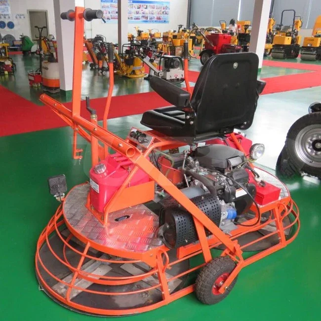Easy operation 30/36 inch ride on double blade concrete trowel machine