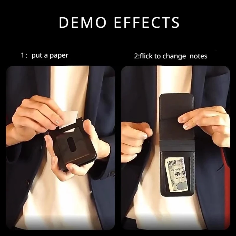 Flick Wallet Accessory Tejinaya Magician Wallet Close Up Street Illusions magic tricks props Comedy Gimmick Mentalism