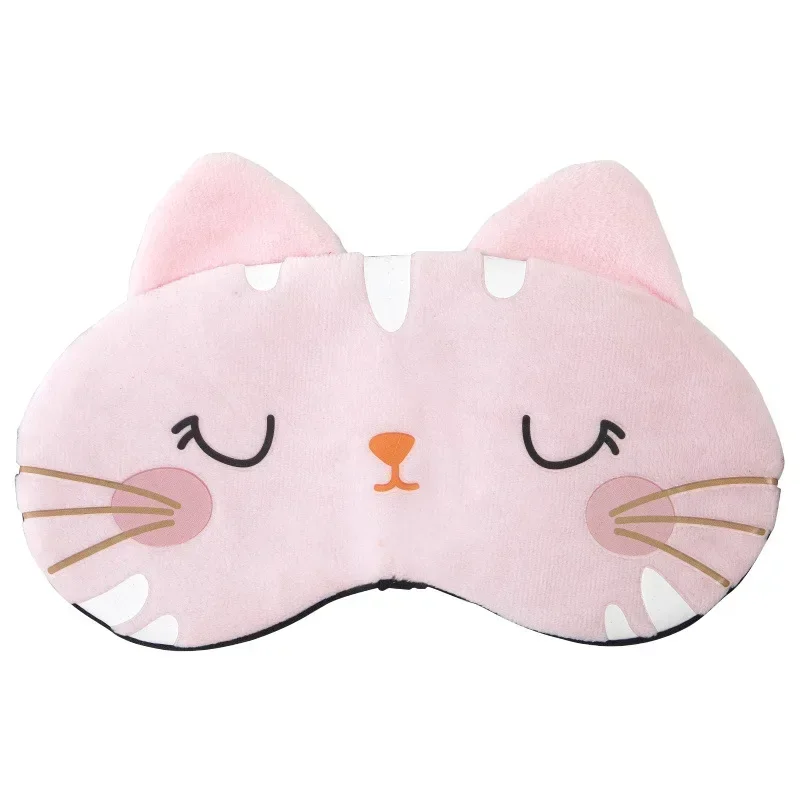 Sleeping Mask Sleeping Blindfold Soft Plush Eye Masks Cute Cat Eye Cover Plush Mask Eyepatch Nap Health Eye Cover 4