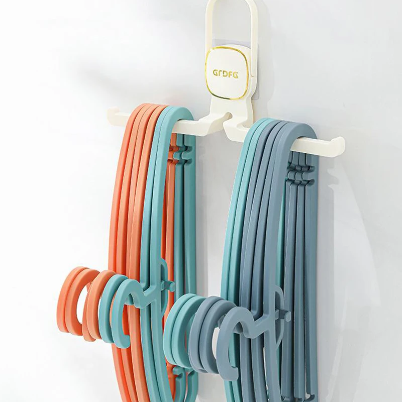 

Clothes Hanger Storage Artifact Punch-free Balcony Storage Multi-functional Home Hanging Clothes Hanger Wall-mounted Wall