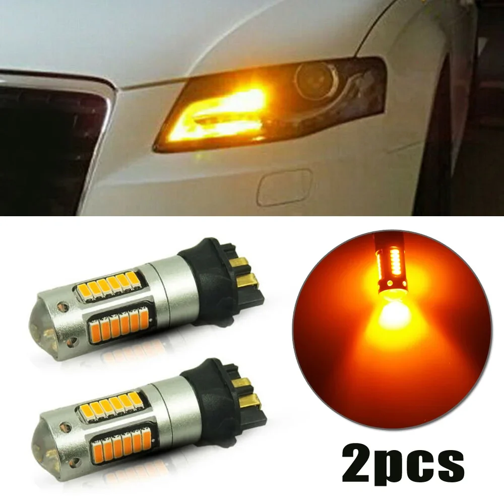 

2pcs Canbus Amber PW24W PWY24W LED Light Bulb For BMW Turn Signal / Daylight Amber Auto Acesssories