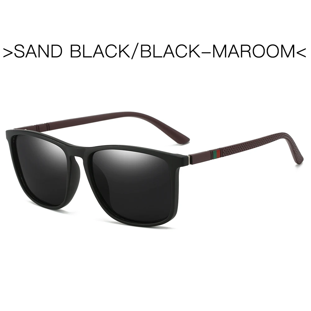 Men's Polarized Sports Sunglasses - Lightweight UV400 Protection Square Eyewear