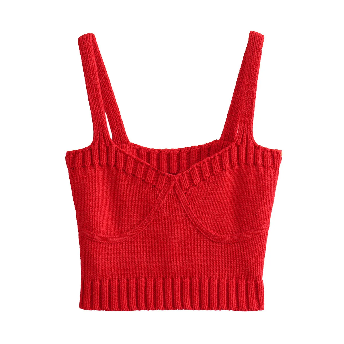 

Women's Knitted Short Top For Women's Clothing