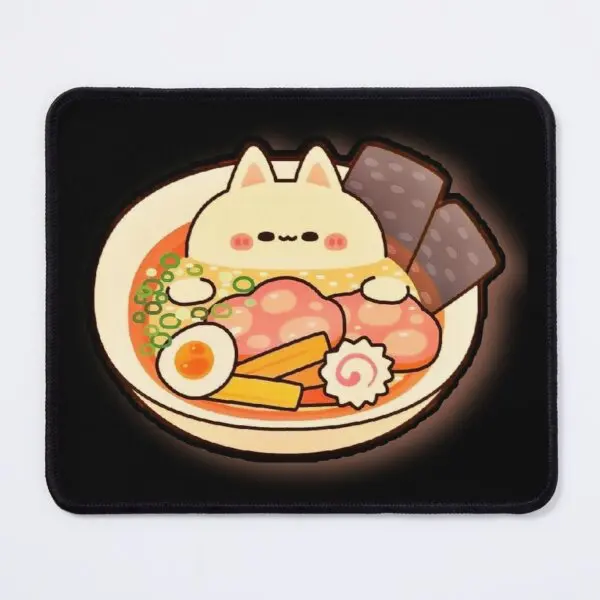 

Cat Ramen Mouse Pad Computer Carpet Gamer Play Anime Mousepad Desk PC Mens Mat Keyboard Gaming Table Printing