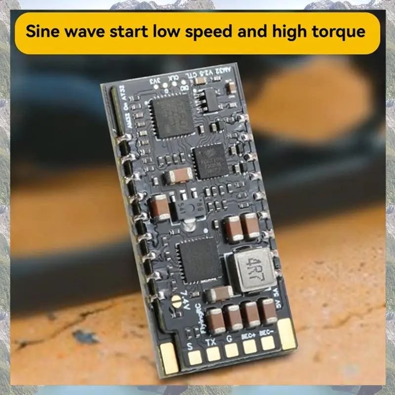Flyingrac AM32 ESC V2.5 75A Transient Current 3-6S 7-26V Elektronikmodul 32-Bit-Hauptsteuerung für Drohne RC-Modellflugzeuge – Detail 5