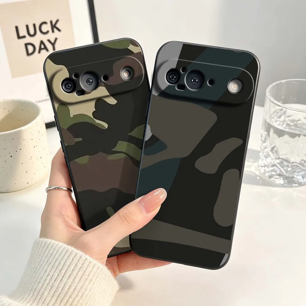 Graffiti Army Green Camouflage Black Soft Silicone Phone Case