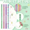 Smelly Pencils for Kids Inspirational H Pencils with Erasers Cylinder Colorful Fun Wood Pencils Motivational Graphite 4