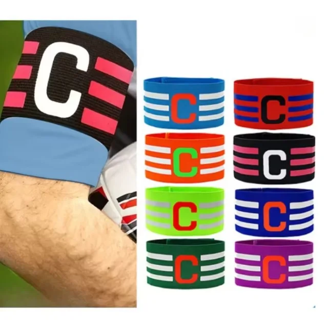 Soccer Captain Armband for Adults Kids Adjustable Football Soccer Team Leader Arm Band Bracelet Football Training Group Armband